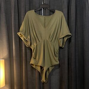 Olive Green Women's Bodysuit
